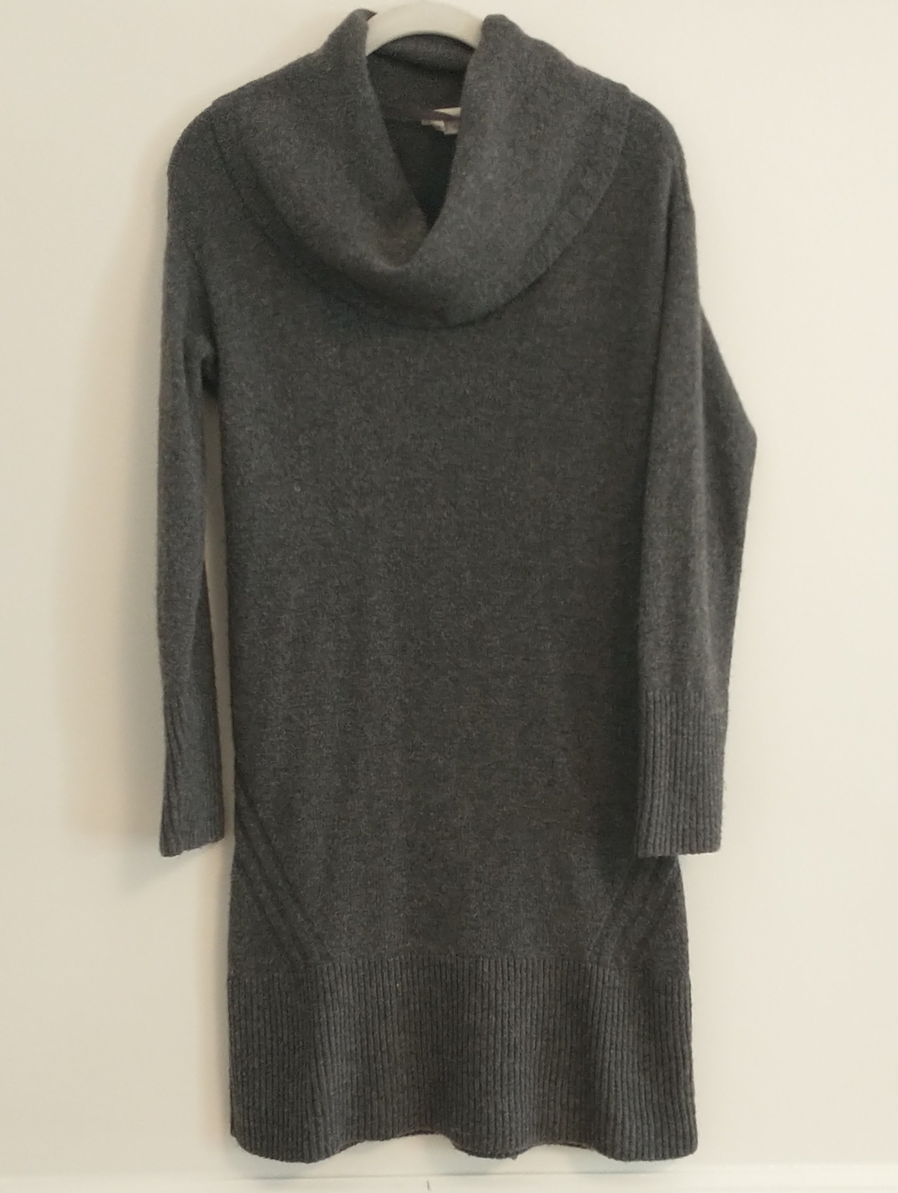 Anthropologie Wool Blend With A Hint Of Cashmere Cowl Neck Sweater Dress XSmall